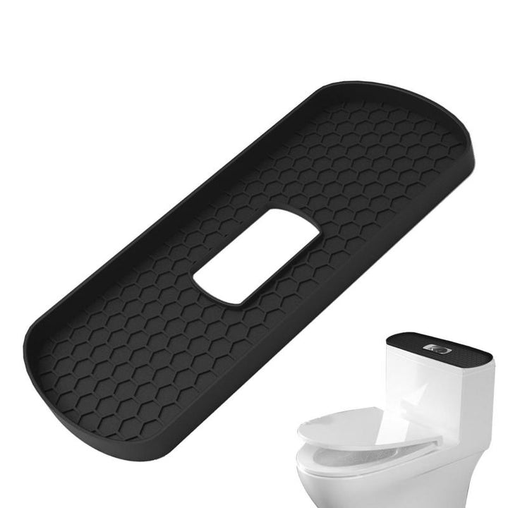 Non-slip silicone storage tray for bench and vanity